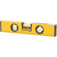 Nível Alumínio 10 3 Bolhas Base Magnética - Vonder Plus - 2