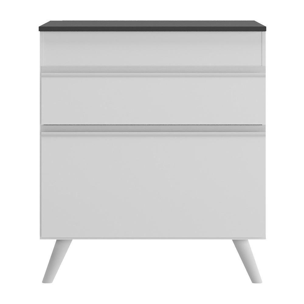 Balcão Cozinha Para Cooktop 70cm 1 Porta 1 Gaveta Veneza Multimóveis V3706 Branco Branco - 2