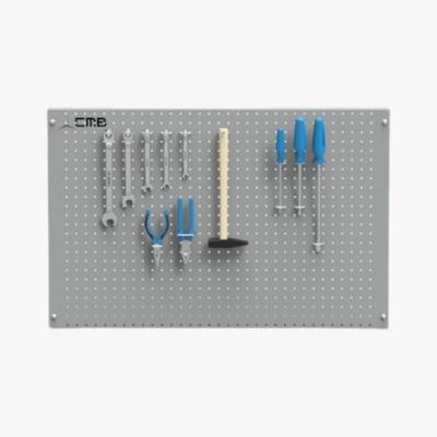 Painel Perfurado Cinza Médio Para Organização De Ferramentas Panmd Cmb