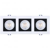 Spot Led Black 3x5w 3000k Triplo Quadrado Black + Decker - 2
