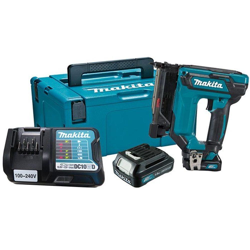 Pinador A Bateria 12v Max Sem Fio 12v Com 2 Baterias Carregador Acessórios E Maleta Pt354dwyj Makita - 1