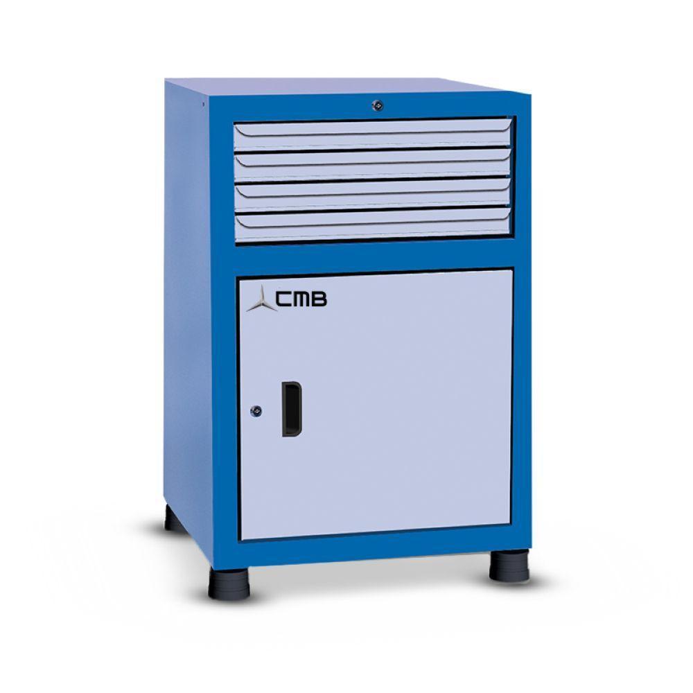 Gaveteiro Modular Pequeno Com 1 Porta E 4 Gavetas Gav613 Cmb - 3