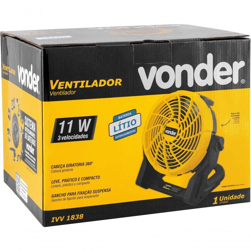 Ventilador 18V 7 Ivv1838 Sem Bateria Sem Carregador Vonder - 4