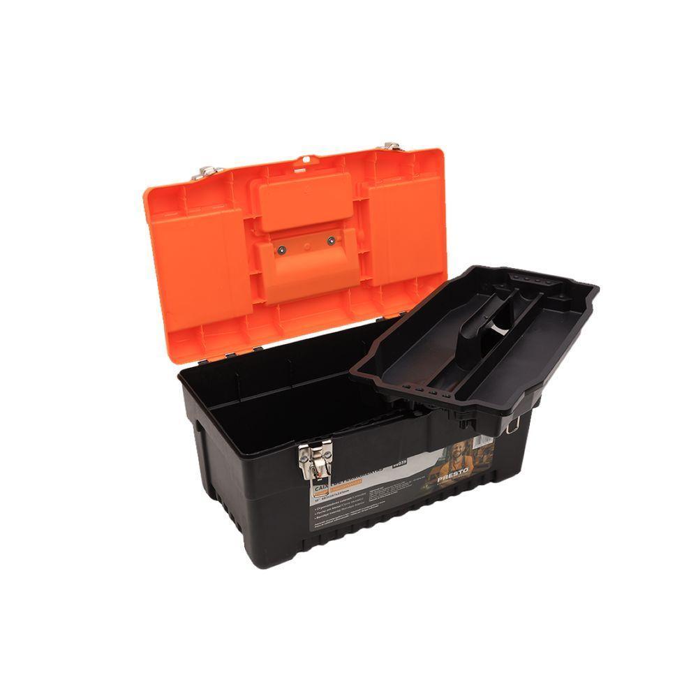 Caixa Plástica Para Ferramentas Com Organizadores 19 Presto - 4