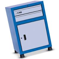 Gaveteiro Modular Pequeno Com 1 Porta E 2 Gavetas Gav612 Cmb - 1