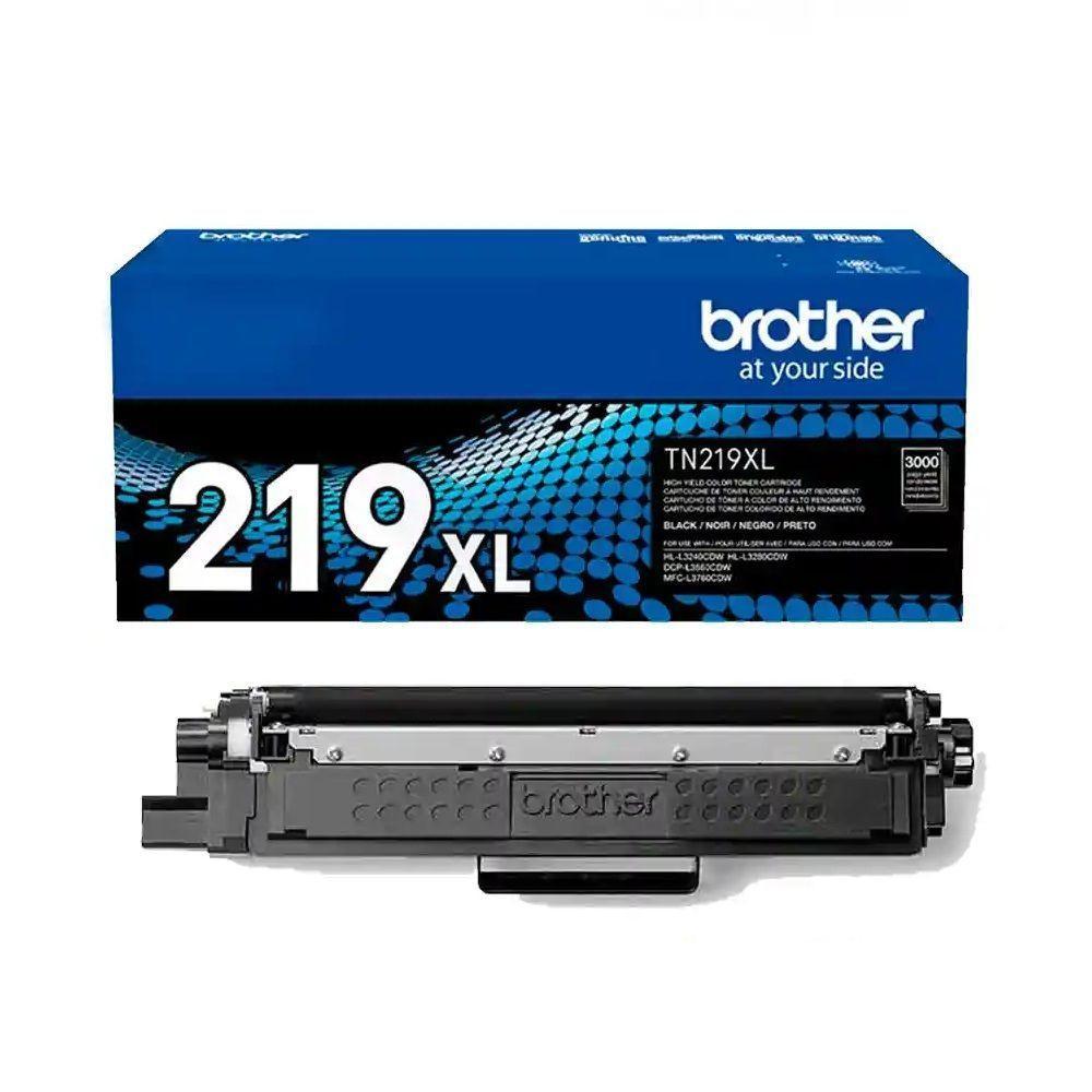 Toner Brother Tn-219xl Bk Tn219xl Preto Original Mfc-l3760cdw Hl-l3240cdw Dcp-l3560cdw 3k - 1