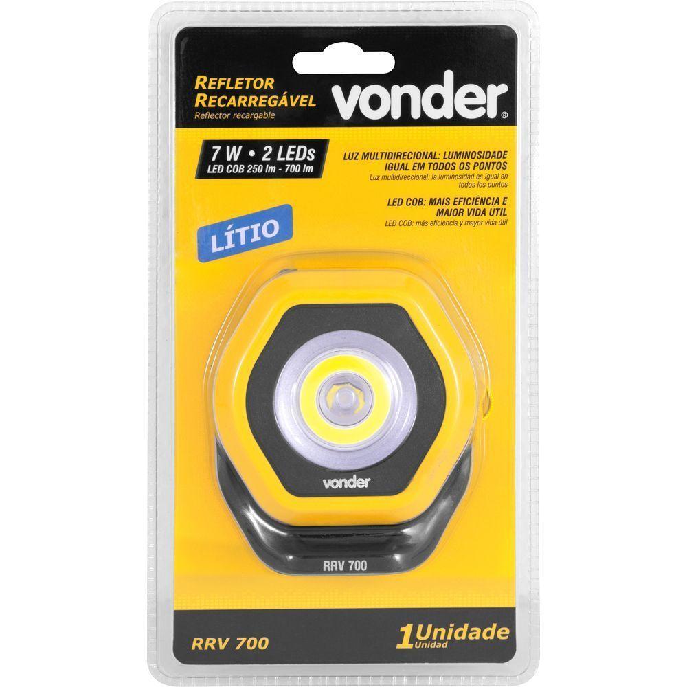 Refletor Recarregável Led Cob 700 Lm Rrv 700 Vonder - 1