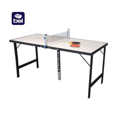 Mini Mesa De Ping Pong Portátil Com Kit Rede Bel