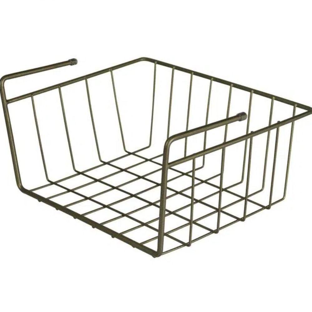 Cesto Suspenso P Para Prateleira Metalizado Oliva Bel - 1