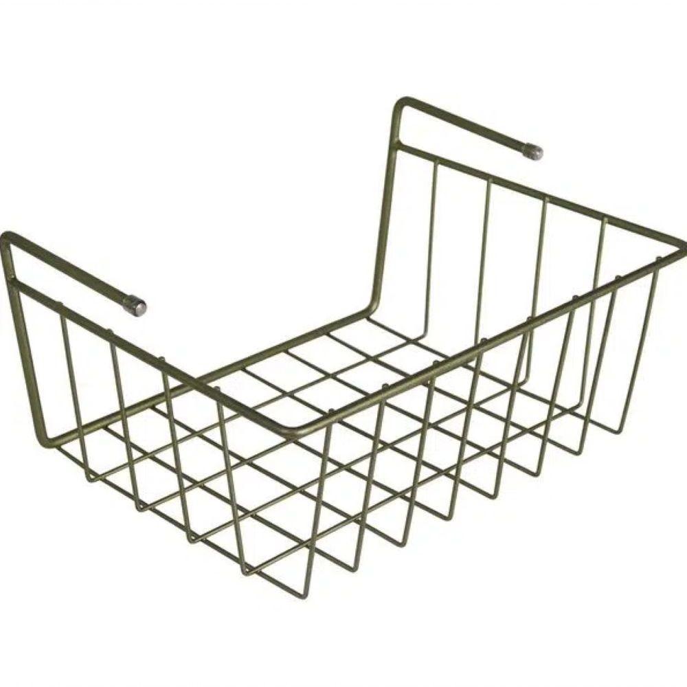 Cesto Suspenso P Para Prateleira Metalizado Oliva Bel - 2