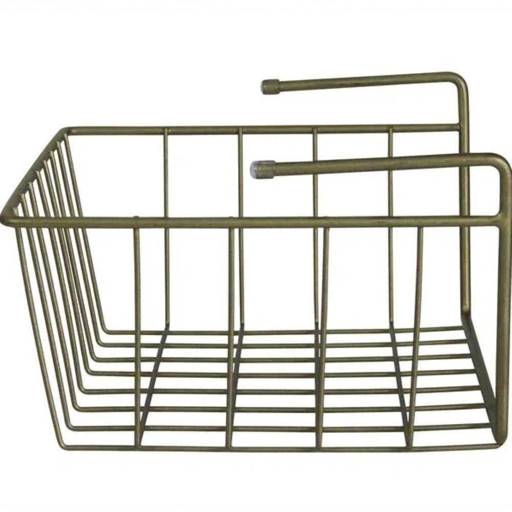 Cesto Suspenso P Para Prateleira Metalizado Oliva Bel - 4