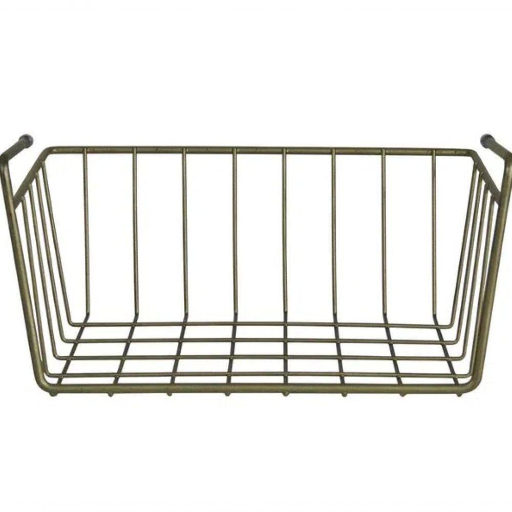 Cesto Suspenso P Para Prateleira Metalizado Oliva Bel - 5