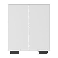 Armário Lavanderia Com 2 Portas Multimóveis Branco/preto - 1