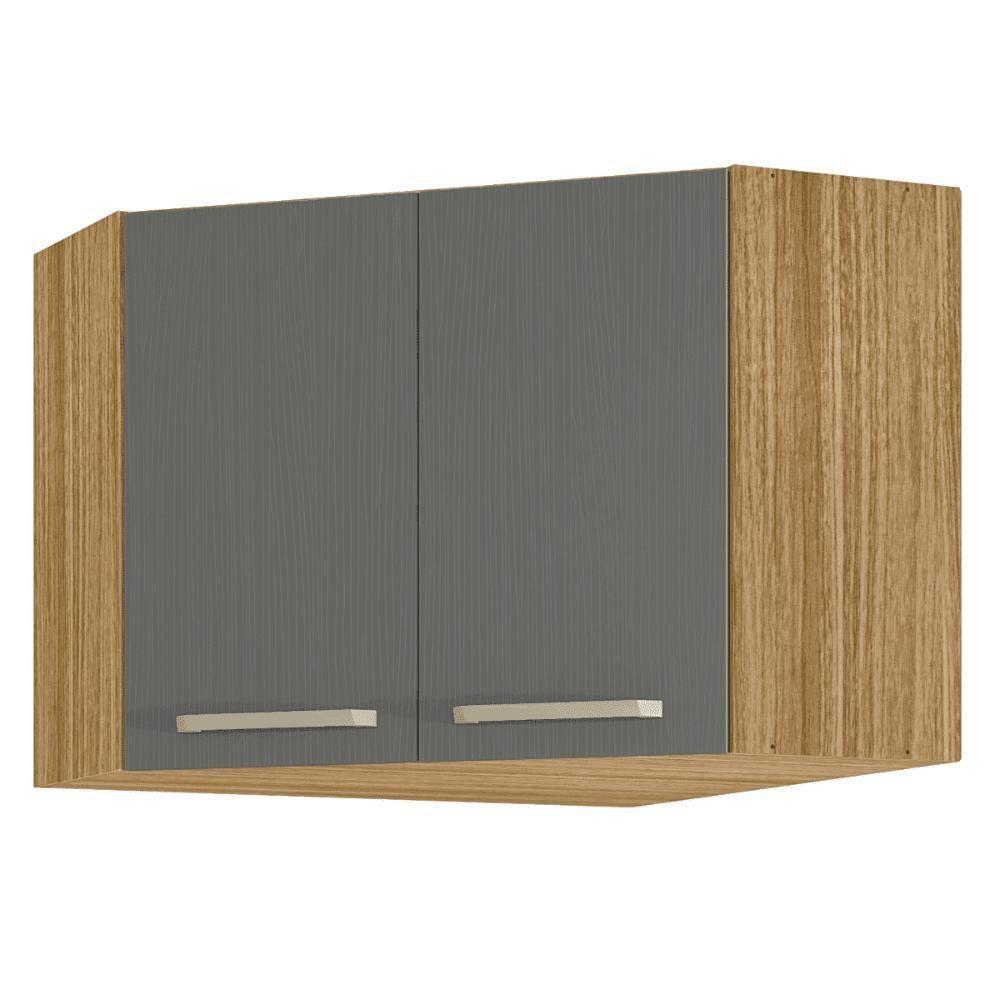 Armário Para Canto Obliquo Ametista Freijó Gris - 3