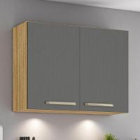 Armário 2 Portas 800 Lapis Freijó Gris - 1