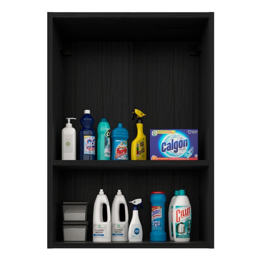 Armário Lavanderia Com 2 Portas Multimóveis Ibiza Preto - 4