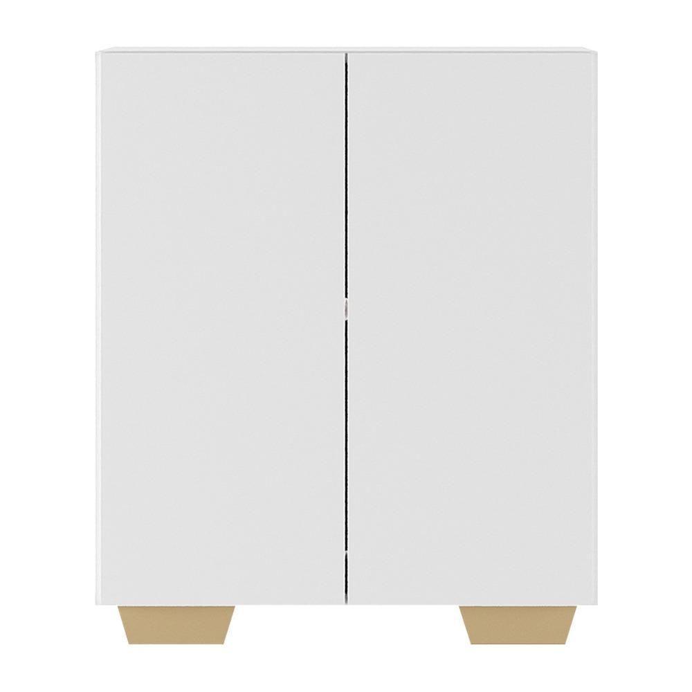 Armário Lavanderia Com 2 Portas Multimóveis Branco/natural - 1