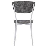 Cadeira Estofada Para Sala De Jantar Village Branco C01 Linho Prata - Lyam Decor - 7