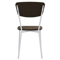 Kit 02 Cadeira Para Sala De Jantar Village Branco C01 Veludo Marrom Sand - Lyam Decor - 7