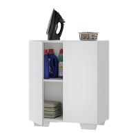 Armário Lavanderia Com 2 Portas Multimóveis Branco