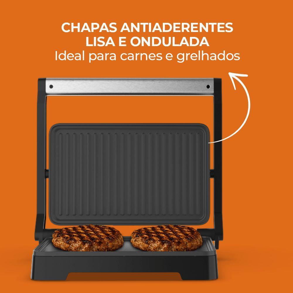 Grill Elétrico Cadence Click Inox 220V - 4