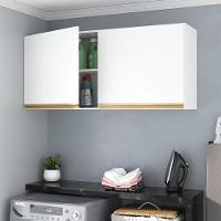 Armário Lavanderia Multiuso 2 Portas Multimóveis Branco - 5