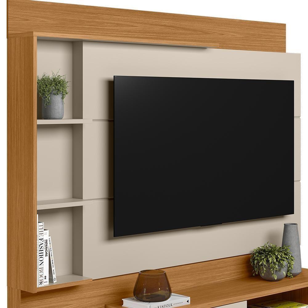 Estante Painel Para Tv 60 Pol 180cm Paradise L05 Nature Off White - Lyam Decor - 7