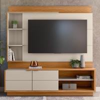 Estante Painel Para Tv 60 Pol 180cm Paradise L05 Nature Off White - Lyam Decor - 2
