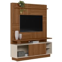 Estante Painel Para Tv 60 Pol 150cm Boaz L05 Jatobá Off White - Lyam Decor - 6
