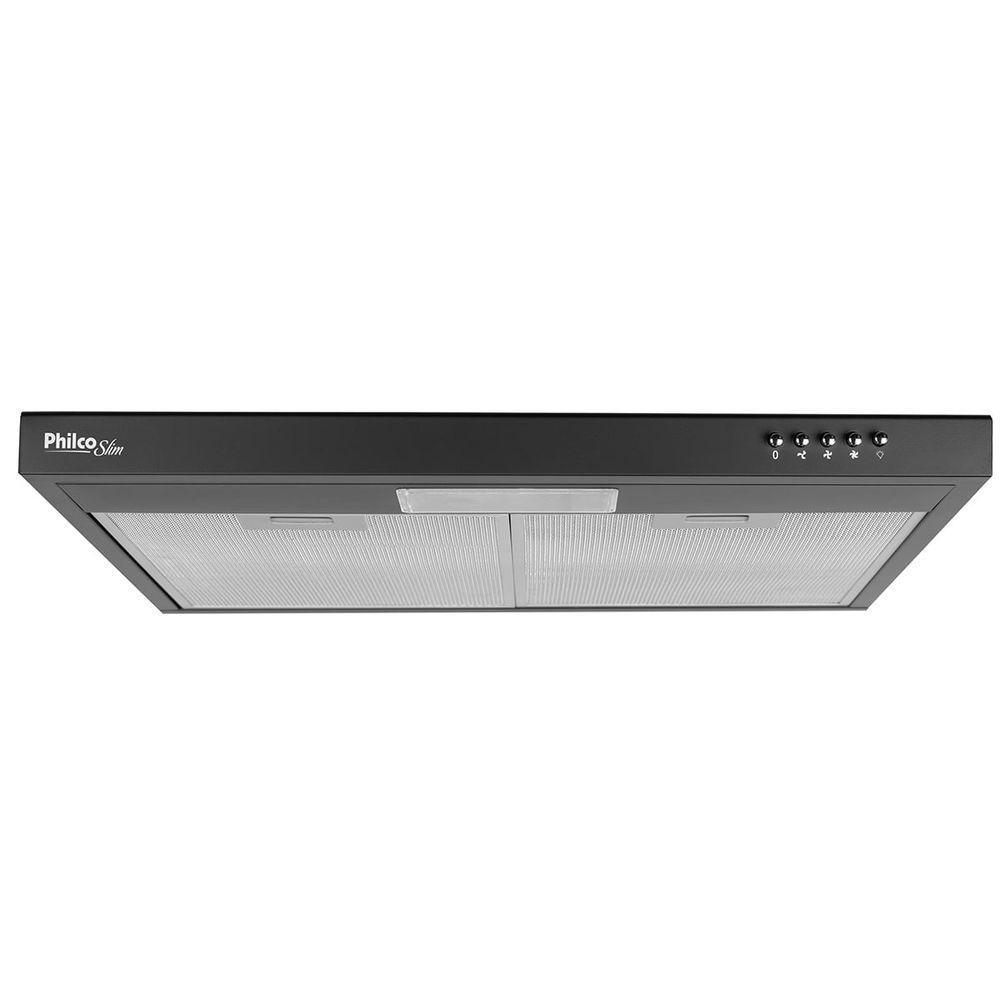Depurador E Exaustor Philco PDR60P Slim 60cm 3 Velocidades Preto 110V - 1