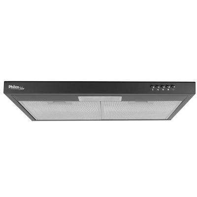 Depurador e Exaustor Slim Philco PDR60P 60cm 3 Velocidades Alumínio Preto 110V