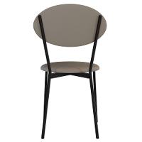 Kit 03 Cadeiras Estofada Para Sala De Jantar Azuri Preto C01 Courino Cinza - Lyam Decor - 7