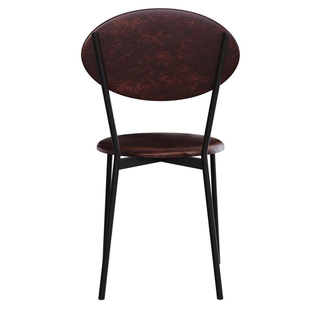 Kit 03 Cadeiras Estofada Para Sala De Jantar Azuri Preto C01 Courino Café - Lyam Decor - 7