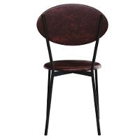 Kit 03 Cadeiras Estofada Para Sala De Jantar Azuri Preto C01 Courino Café - Lyam Decor - 7