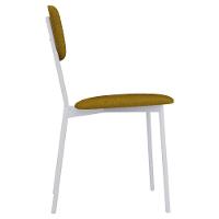 Kit 03 Cadeira Para Sala De Jantar Village Branco C01 Linho Mostarda - Lyam Decor - 6