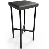 Kit 03 Banquetas Alta Bar Cozinha Sala De Jantar Preto Stella L02 Couríssimo Preto - Lyam Decor - 3