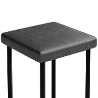 Kit 03 Banquetas Alta Bar Cozinha Sala De Jantar Preto Stella L02 Couríssimo Preto - Lyam Decor - 8