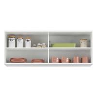 Armário De Cozinha Multimóveis 120 Cm De Vidro Branco - 7