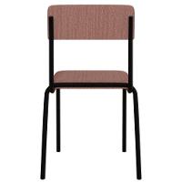 Kit 03 Cadeiras Estofada Para Sala De Jantar Sense Preto C01 Linho Rosa - Lyam Decor - 7