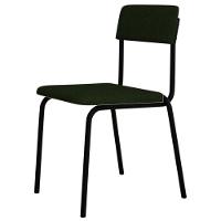 Kit 03 Cadeiras Estofada Para Sala De Jantar Sense Preto C01 Linho Verde Musgo - Lyam Decor - 8