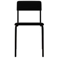 Kit 03 Cadeiras Estofada Para Sala De Jantar Sense Preto C01 Linho Preto - Lyam Decor - 3