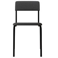 Kit 03 Cadeiras Estofada Para Sala De Jantar Sense Preto C01 Linho Cinza Claro - Lyam Decor - 3