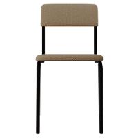 Kit 04 Cadeiras Estofada Para Sala De Jantar Sense Preto C01 Linho Areia - Lyam Decor - 3