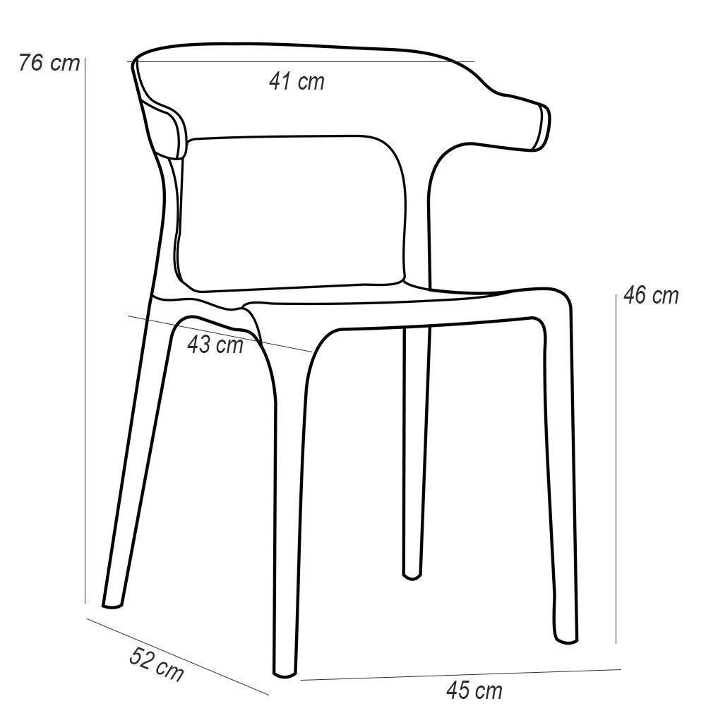 Kit 04 Cadeiras Decorativas Sala De Jantar Viena F03 Preto - Lyam Decor - 4