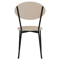 Kit 05 Cadeiras Estofada Para Sala De Jantar Azuri Preto C01 Linho Areia - Lyam Decor - 7