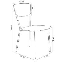 Kit 06 Cadeira Para Sala De Jantar Village Branco C01 Linho Areia - Lyam Decor - 5