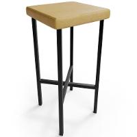 Kit 06 Banquetas Alta Bar Cozinha Sala De Jantar Preto Stella L02 Couríssimo Fendi - Lyam Decor - 3