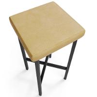 Kit 06 Banquetas Alta Bar Cozinha Sala De Jantar Preto Stella L02 Couríssimo Fendi - Lyam Decor - 7