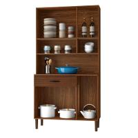 Kit Cozinha 6 Portas E Gaveta Savona Nogueira / Off White / Ripado - 4