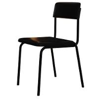 Kit 06 Cadeiras Estofada Para Sala De Jantar Sense Preto C01 Courino Preto - Lyam Decor - 8